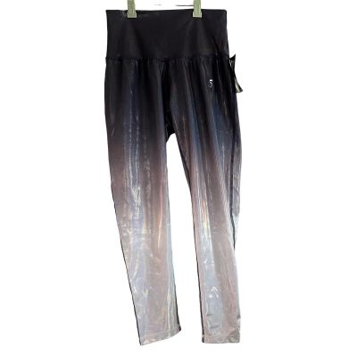 STYLE REFORM Iridescent Ombre Shimmer Crop Leggings - Small - NWT